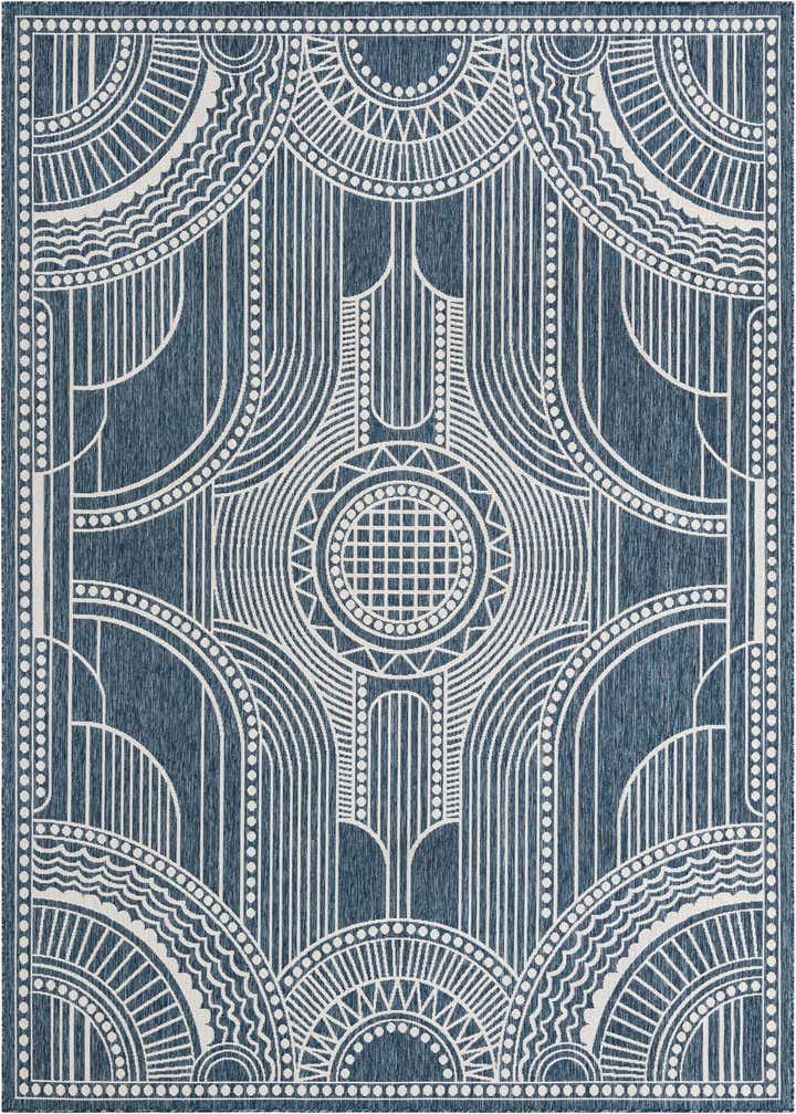 9' x 12' Easy-Clean Traditional Indoor / Outdoor Rug