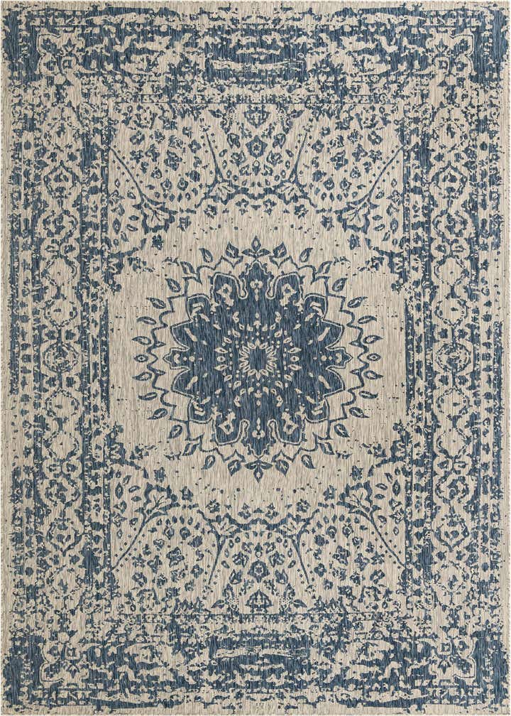 10' x 14' Easy-Clean Traditional Indoor / Outdoor Rug