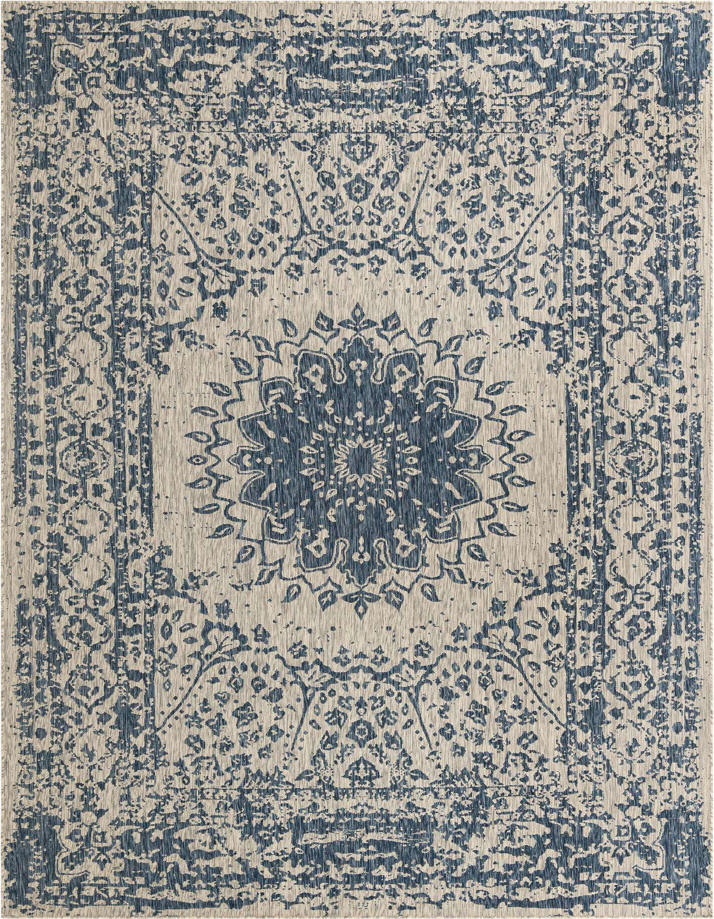 10' x 14' Easy-Clean Traditional Indoor / Outdoor Rug