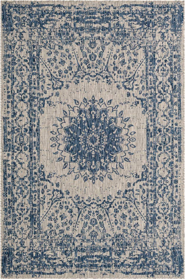 Detail image of 6' x 9' Easy-Clean Traditional Indoor / Outdoor Rug