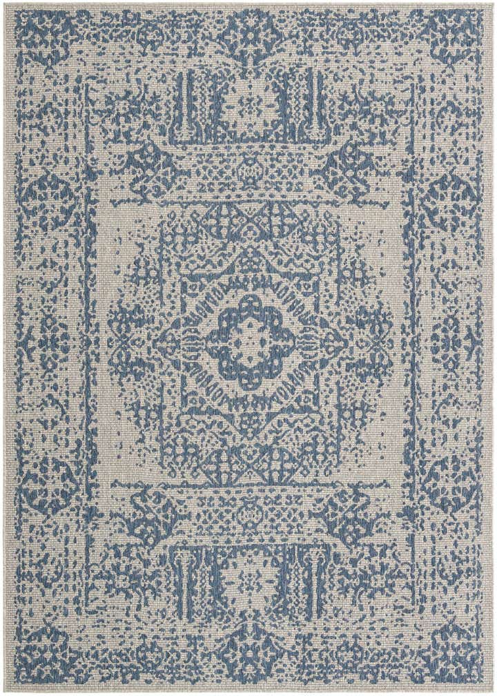 7' 10 x 10' Easy-Clean Traditional Indoor / Outdoor Rug
