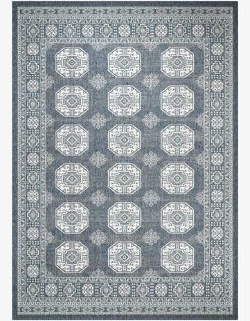 Blue Fácil de limpiar Traditional Alfombra Comprar todos los estilos