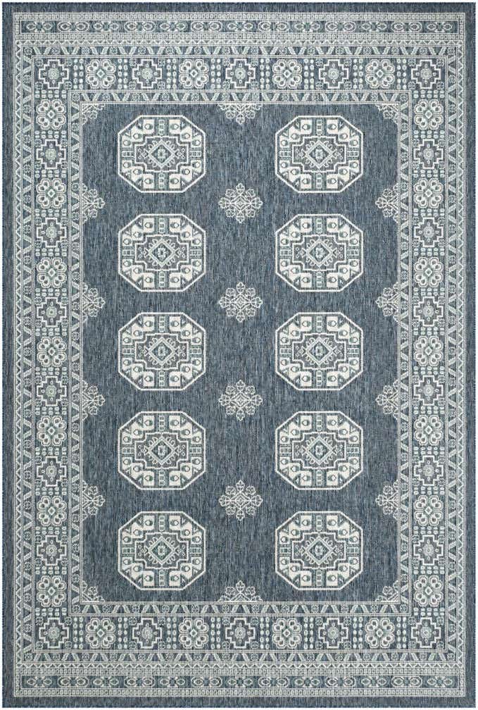 6' x 9' Easy-Clean Traditional Indoor / Outdoor Rug