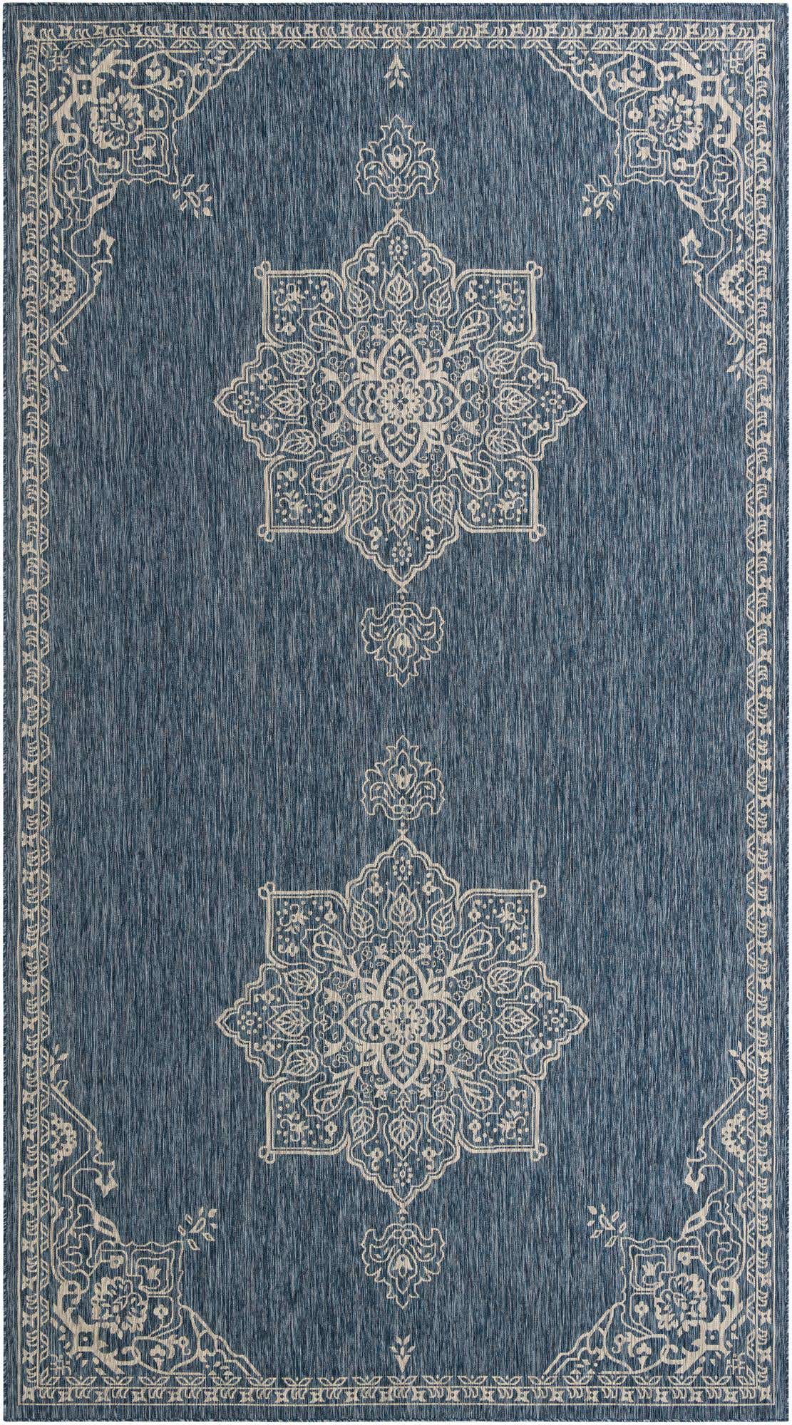 10' x 18' Easy-Clean Traditional Indoor / Outdoor Rug