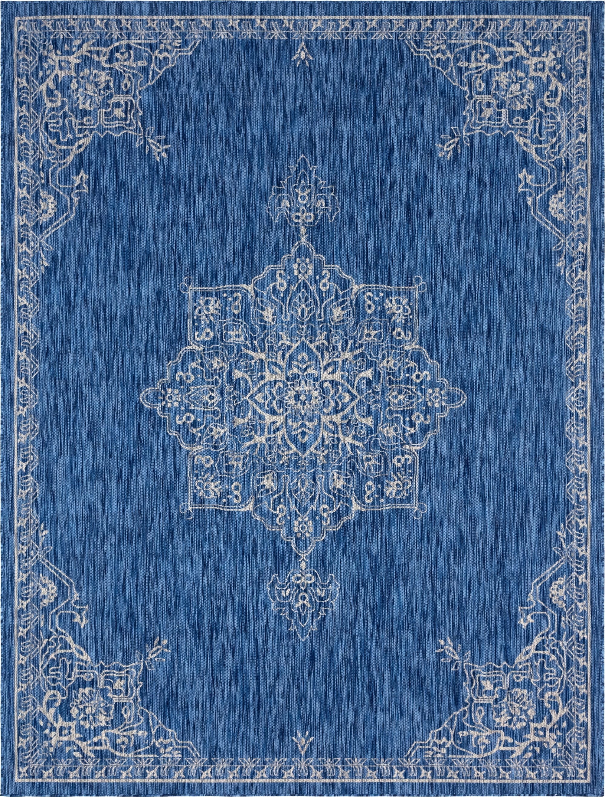 Primary image 9' x 12'  Washable Traditional Indoor / Outdoor Rug