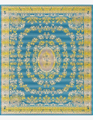 10' x 12' Easy-Clean Traditional Indoor / Outdoor Rug