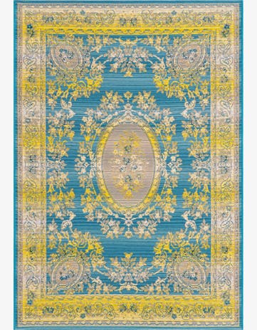 4' x 6' Easy-Clean Traditional Indoor / Outdoor Rug