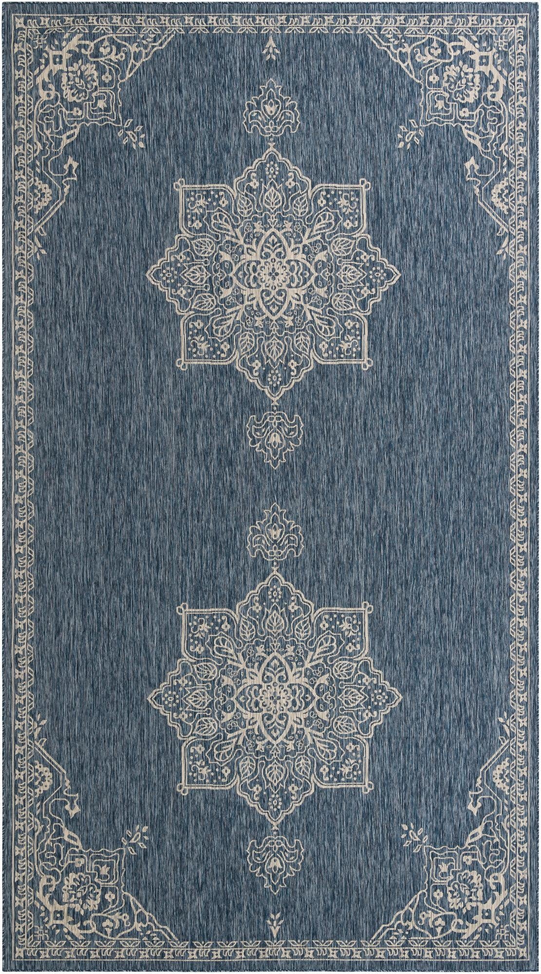  10' x 18'  Washable Traditional Indoor / Outdoor Rug