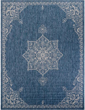10' x 13' Easy-Clean Traditional Indoor / Outdoor Rug