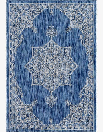 4' x 6' Easy-Clean Traditional Indoor / Outdoor Rug