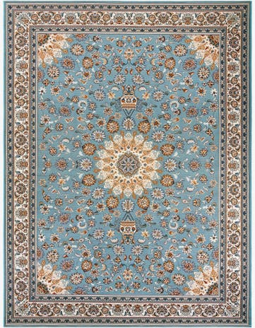 9' x 12' Easy-Clean Traditional Indoor / Outdoor Rug