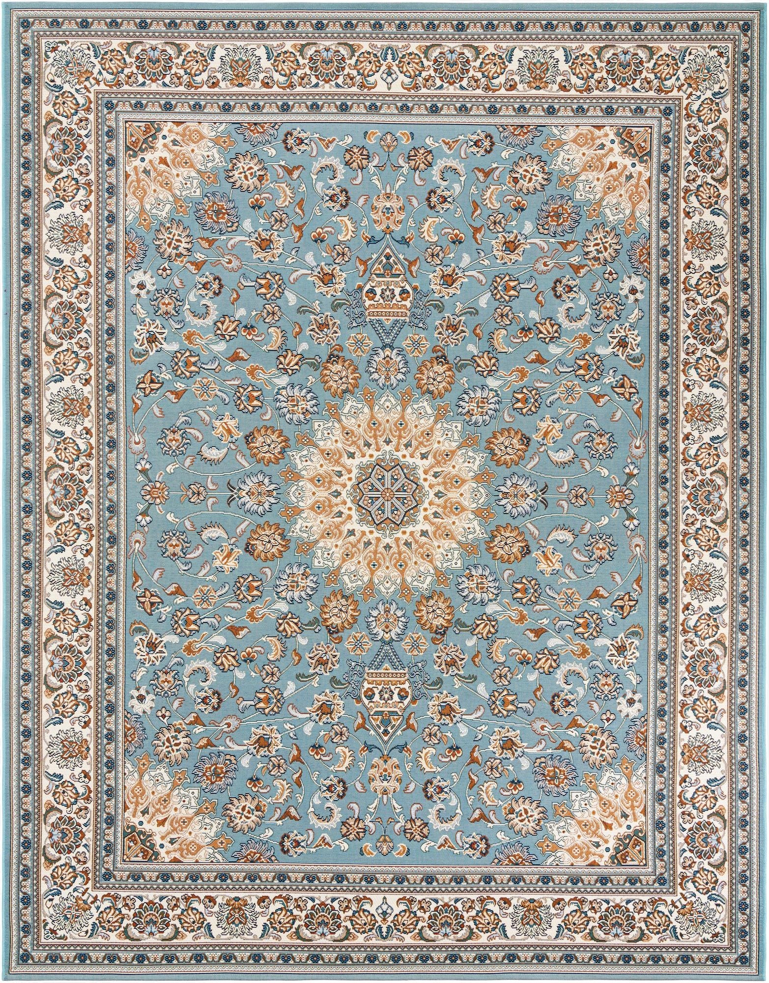 7' 10 x 10'  Washable Traditional Indoor / Outdoor Rug