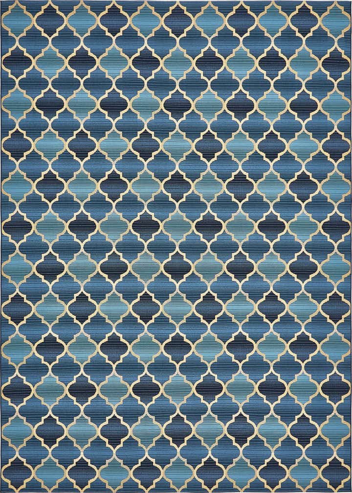 10' x 12' Easy-Clean Trellis Indoor / Outdoor Rug