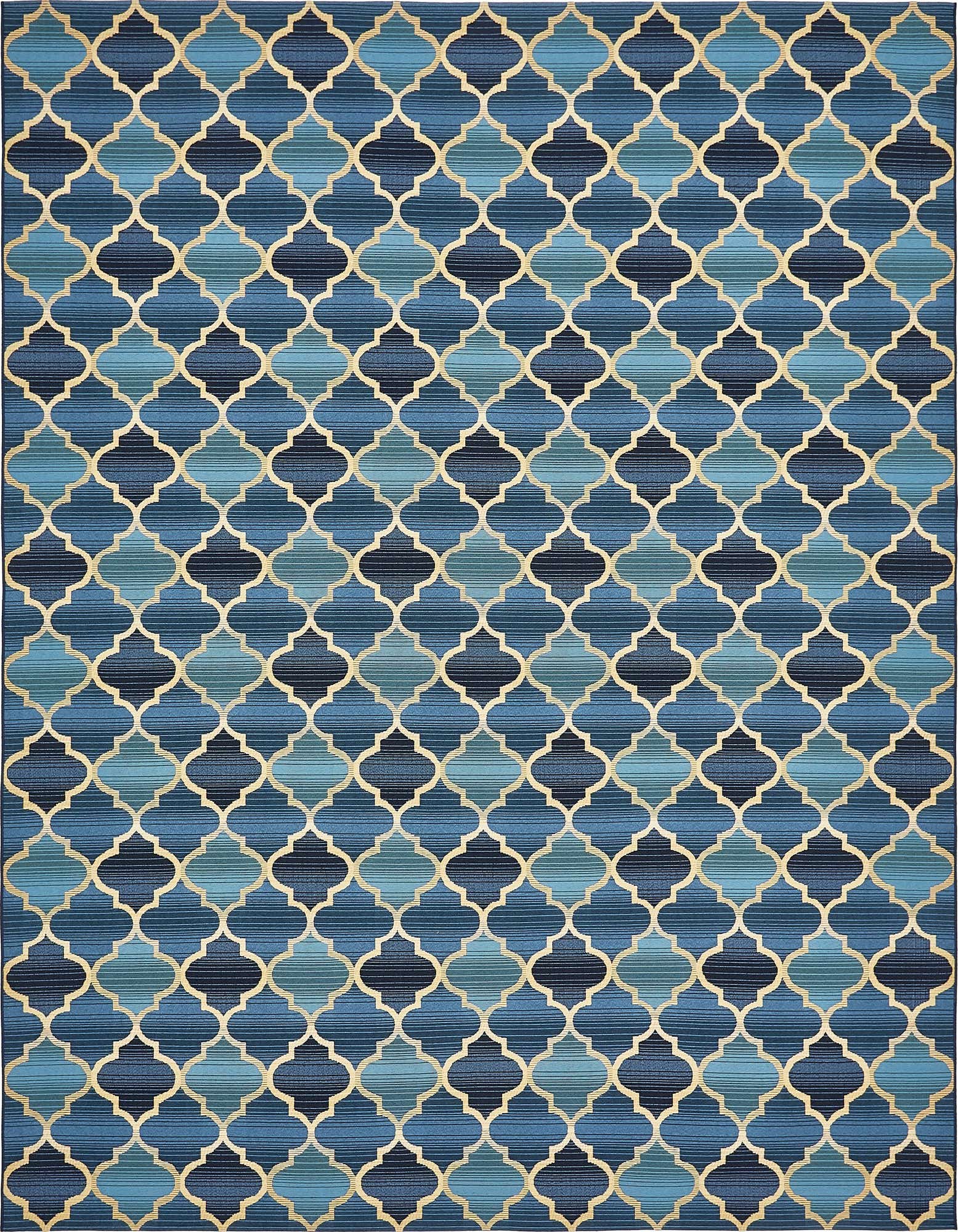 10' x 12' Easy-Clean Trellis Indoor / Outdoor Rug