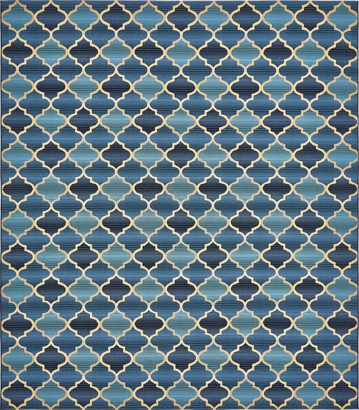 10' x 12' Easy-Clean Trellis Indoor / Outdoor Rug