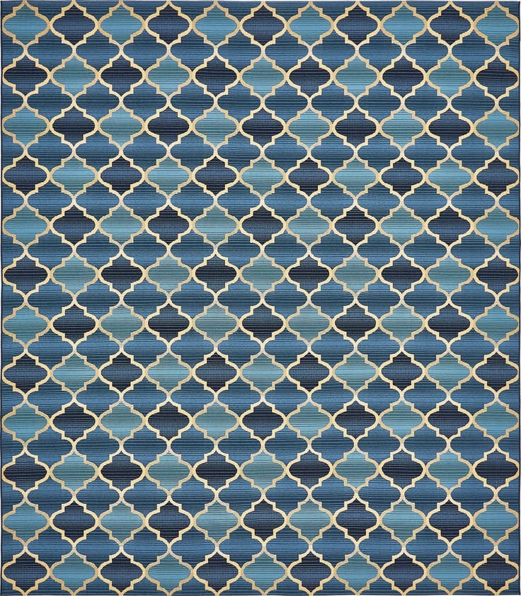 Detail image of 10' x 12' Easy-Clean Trellis Indoor / Outdoor Rug