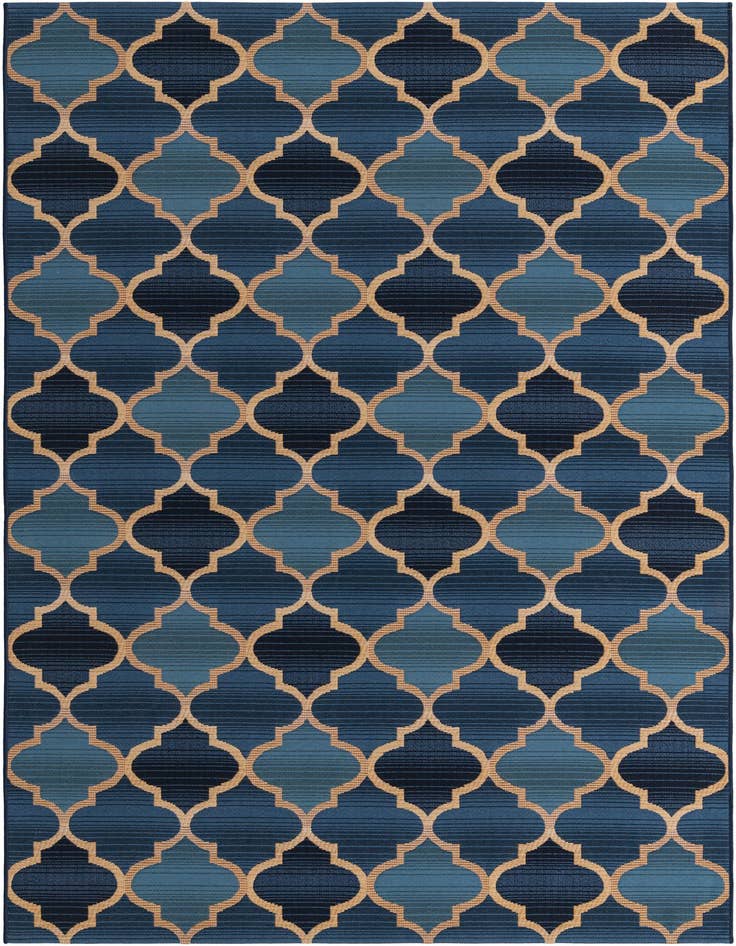 Detail image of 5' 3 x 8' Easy-Clean Trellis Indoor / Outdoor Rug