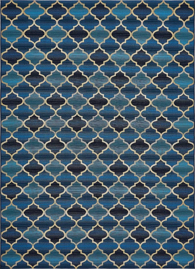 Detail image of 8' x 11' 4 Easy-Clean Trellis Indoor / Outdoor Rug