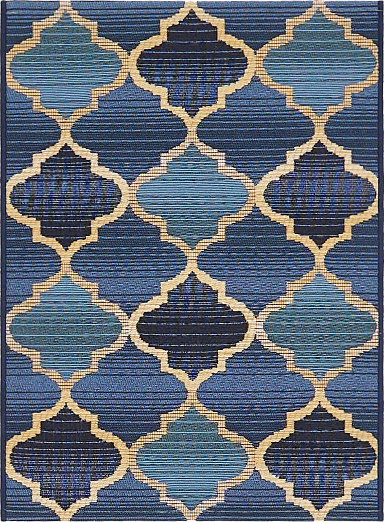 2' 2 x 3' Easy-Clean Trellis Indoor / Outdoor Rug