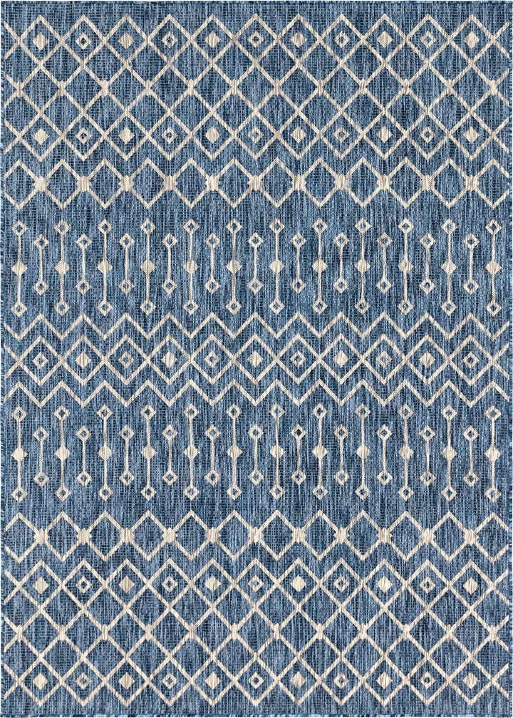 6' x 9' Easy-Clean Trellis Indoor / Outdoor Rug