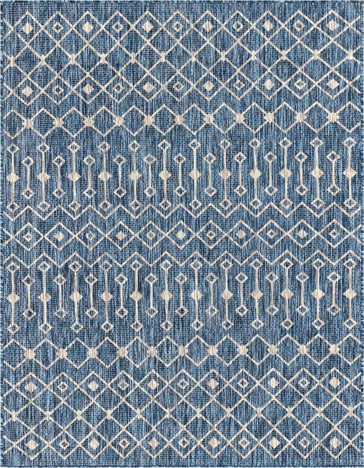 Detail image of 5' 3 x 8' Easy-Clean Trellis Indoor / Outdoor Rug