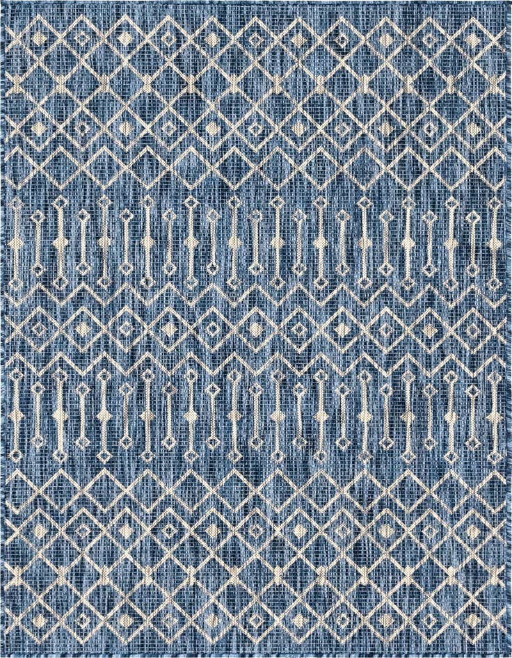 Detail image of 4' x 6' Easy-Clean Trellis Indoor / Outdoor Rug