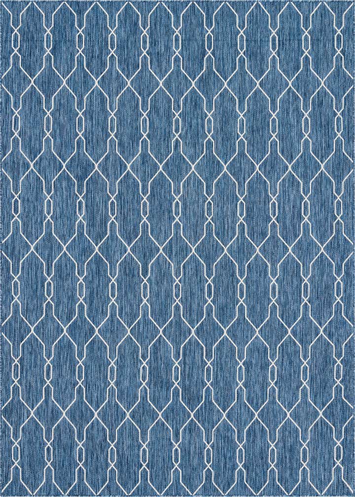 9' x 12' Easy-Clean Trellis Indoor / Outdoor Rug