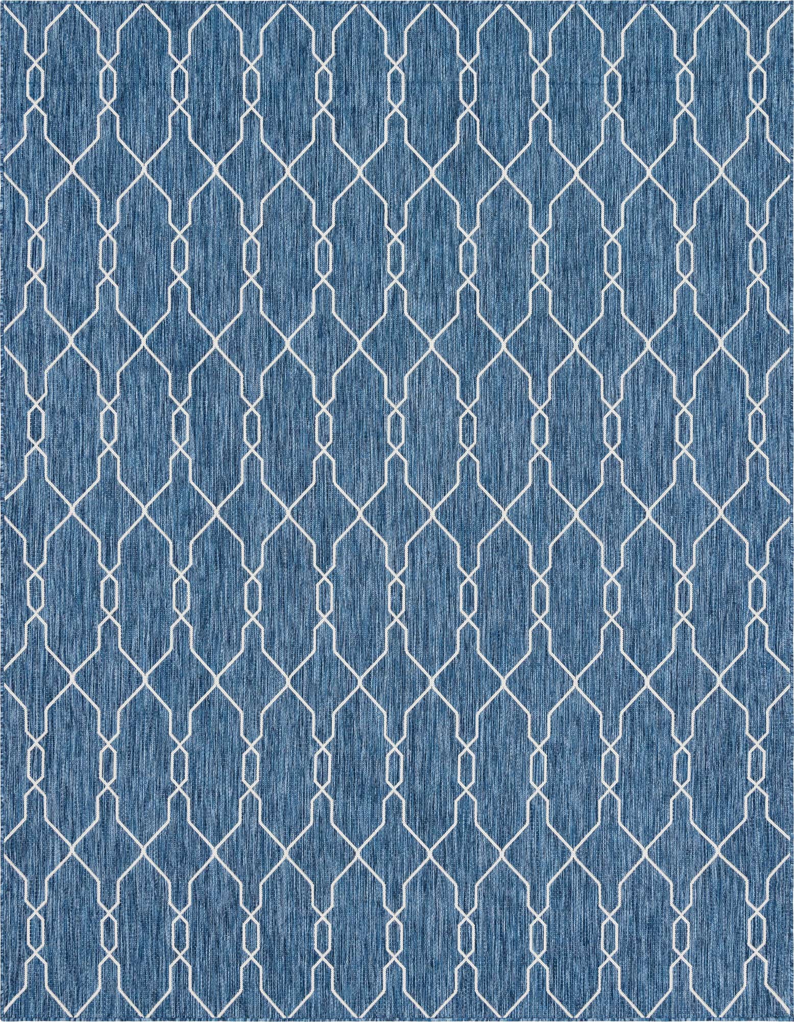 9' x 12' Easy-Clean Trellis Indoor / Outdoor Rug