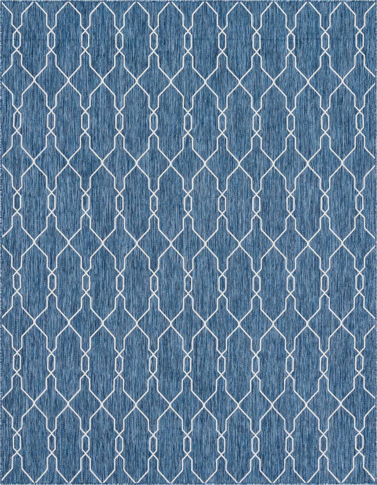 Detail image of 9' x 12' Easy-Clean Trellis Indoor / Outdoor Rug