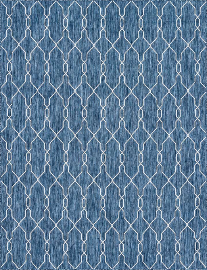 9' x 12' Easy-Clean Trellis Indoor / Outdoor Rug