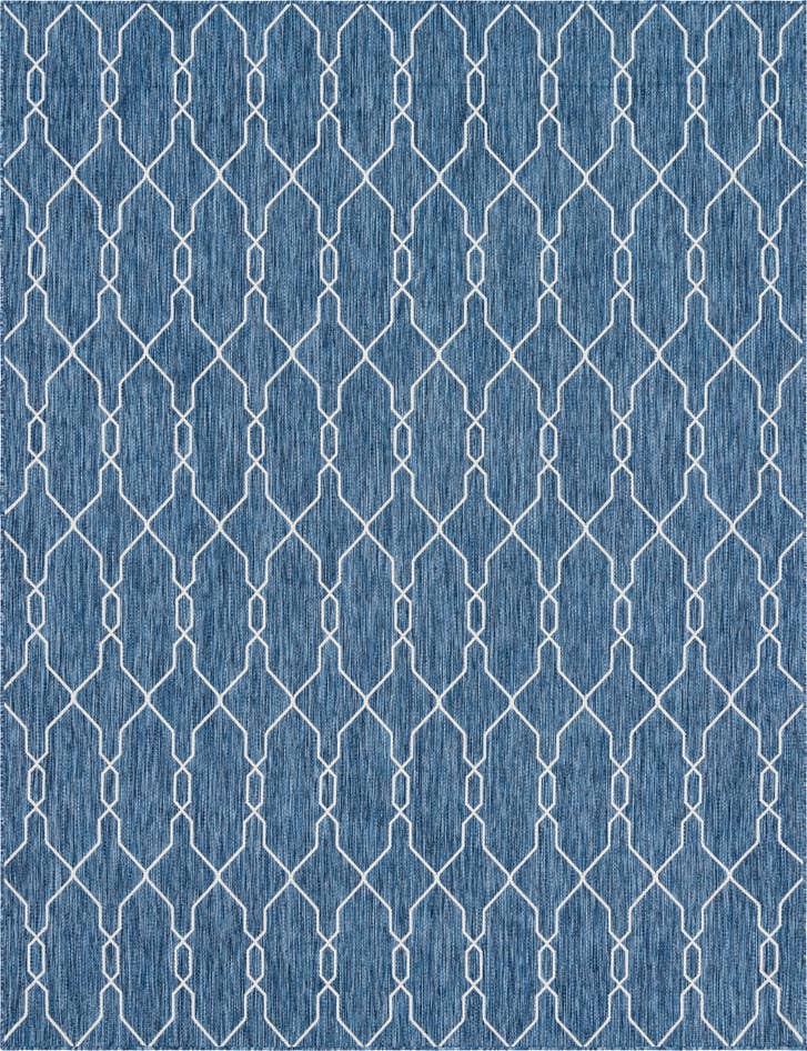 Detail image of 9' x 12' Easy-Clean Trellis Indoor / Outdoor Rug