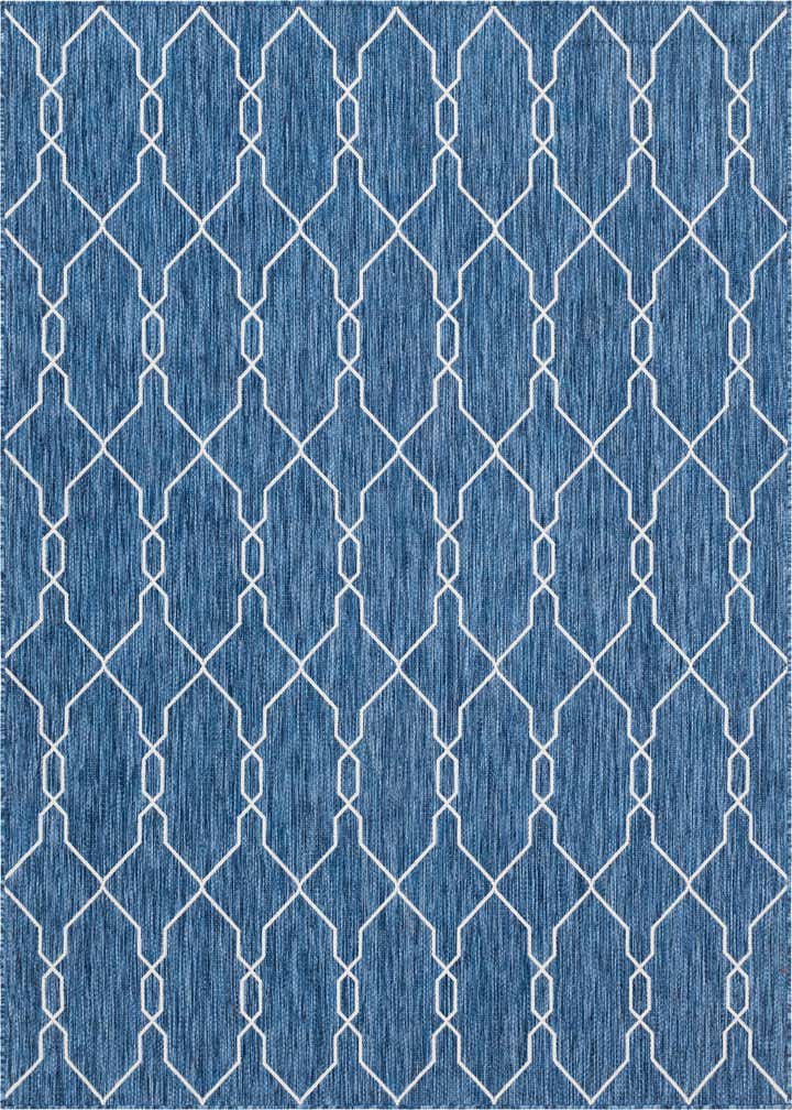 7' x 10' Easy-Clean Trellis Indoor / Outdoor Rug