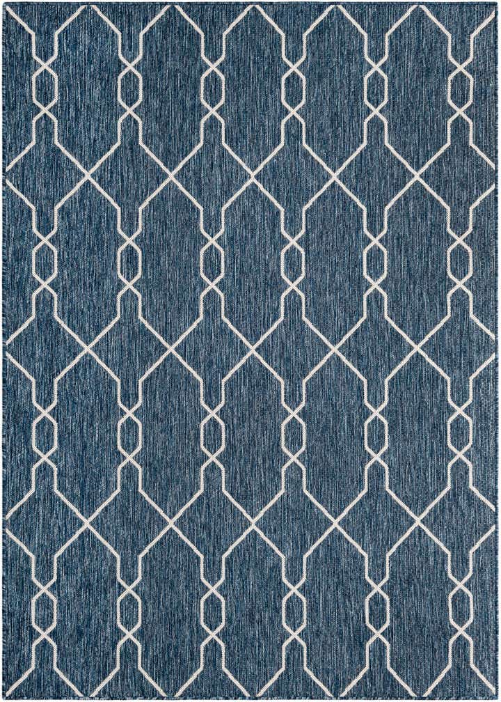 5' 3 x 8' Easy-Clean Trellis Indoor / Outdoor Rug
