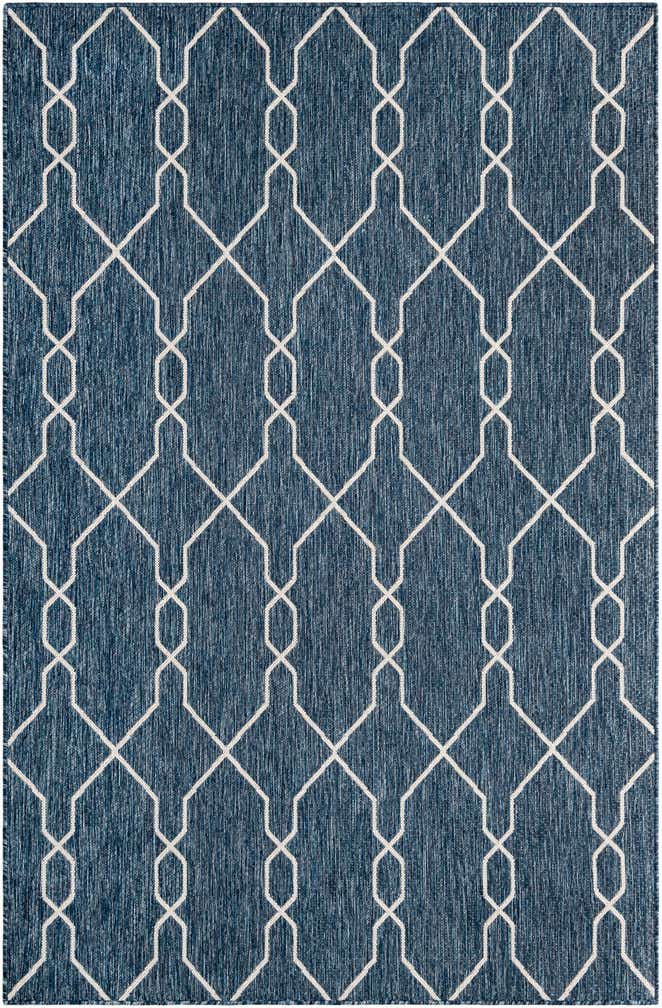 5' 3 x 8' Easy-Clean Trellis Indoor / Outdoor Rug