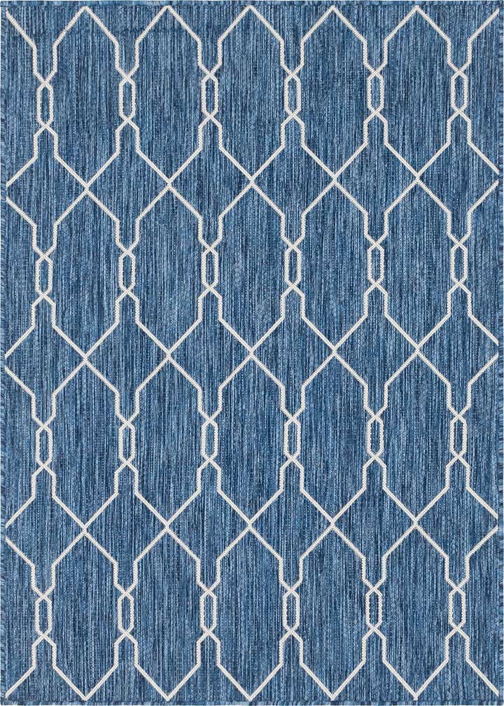 4' x 6' Easy-Clean Trellis Indoor / Outdoor Rug