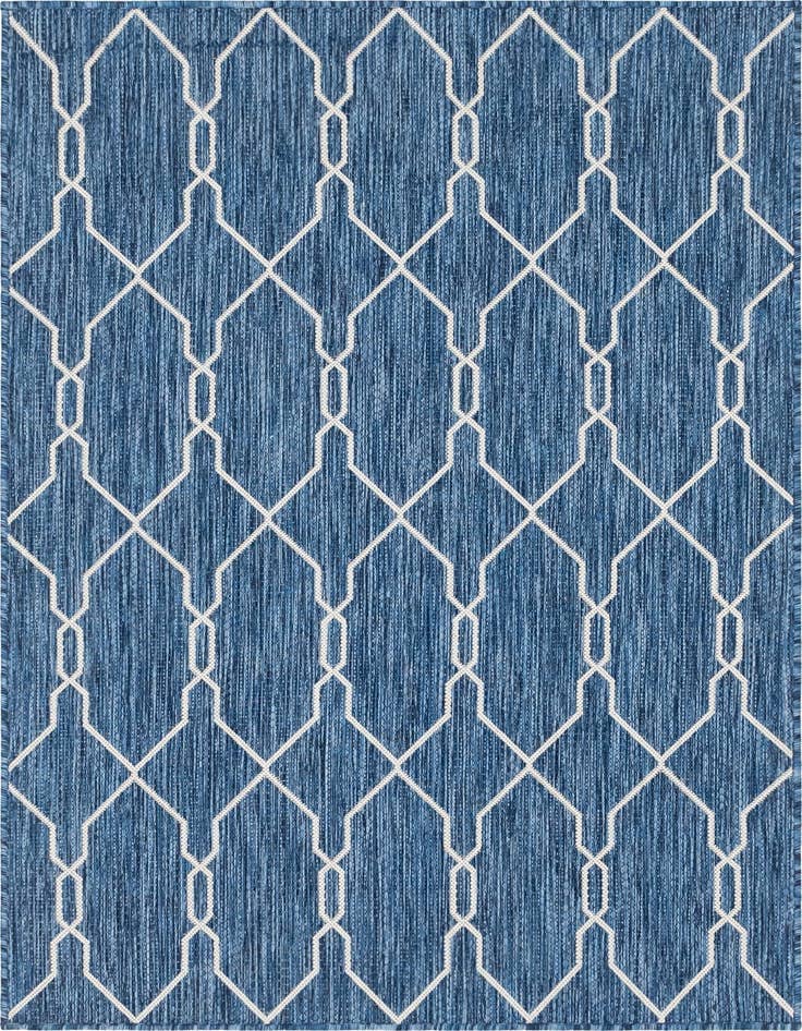 Detail image of 4' x 6' Easy-Clean Trellis Indoor / Outdoor Rug