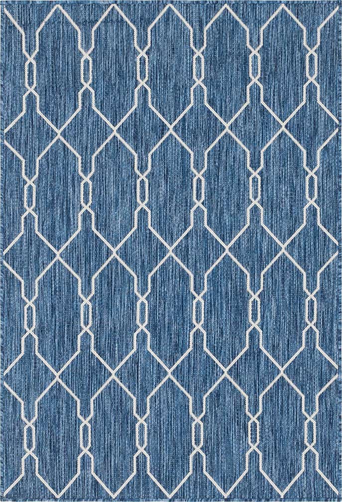4' x 6' Easy-Clean Trellis Indoor / Outdoor Rug