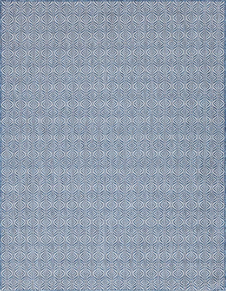 Detail image of 7' 10 x 11' Easy-Clean Trellis Indoor / Outdoor Rug