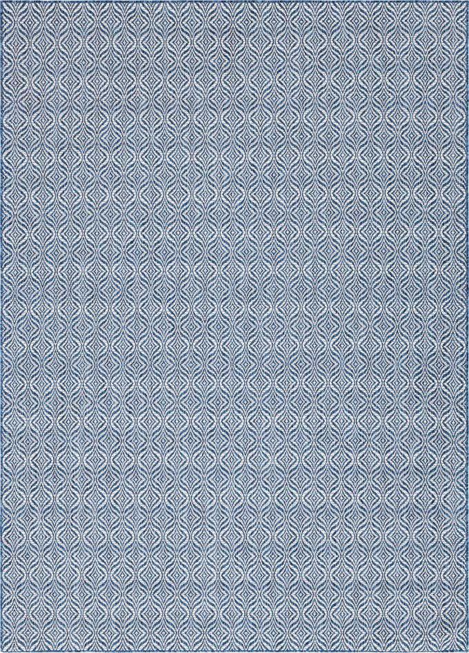 Detail image of 7' 10 x 11' Easy-Clean Trellis Indoor / Outdoor Rug
