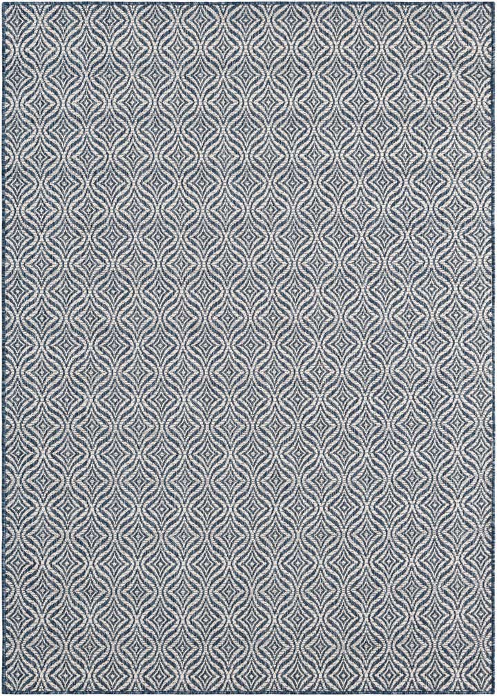5' 3 x 8' Easy-Clean Trellis Indoor / Outdoor Rug