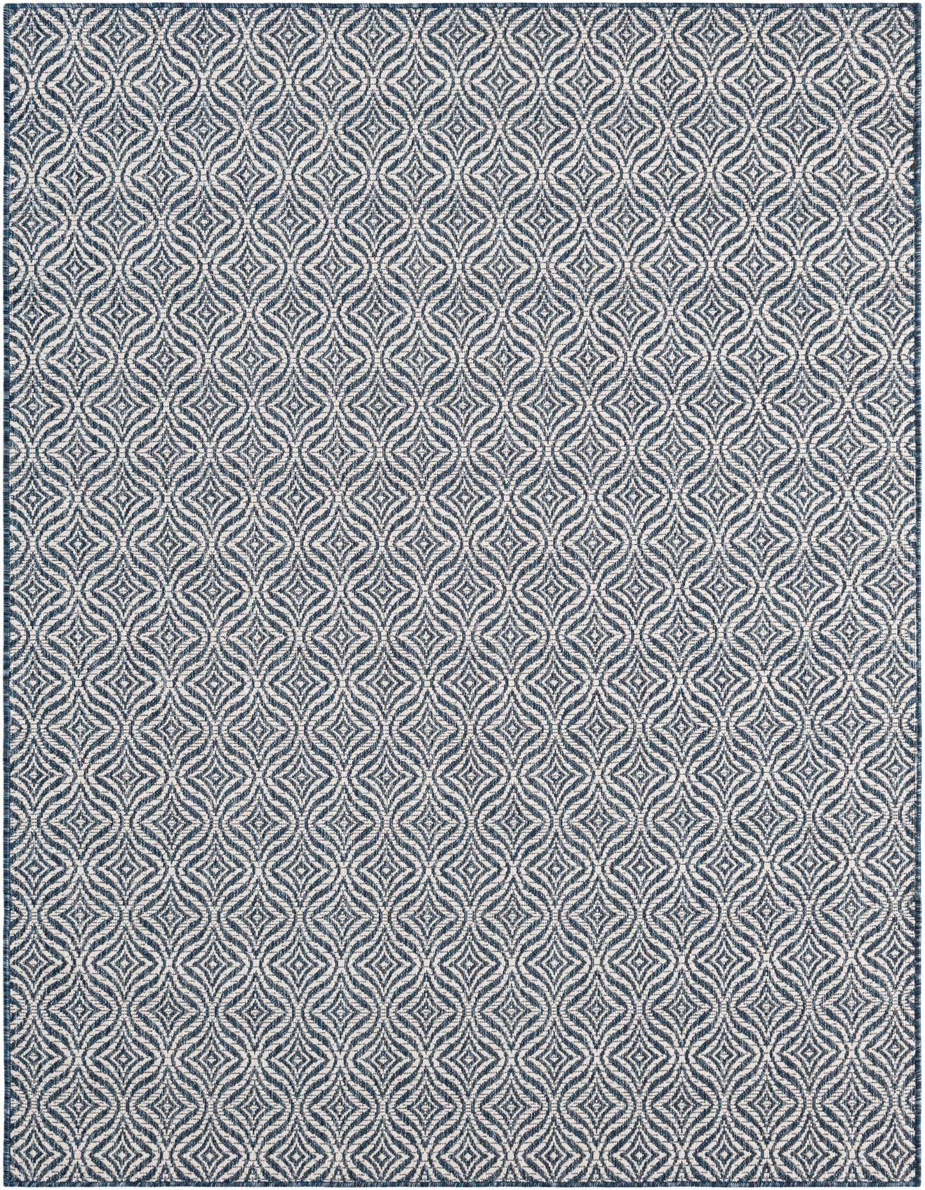 5' 3 x 8' Easy-Clean Trellis Indoor / Outdoor Rug