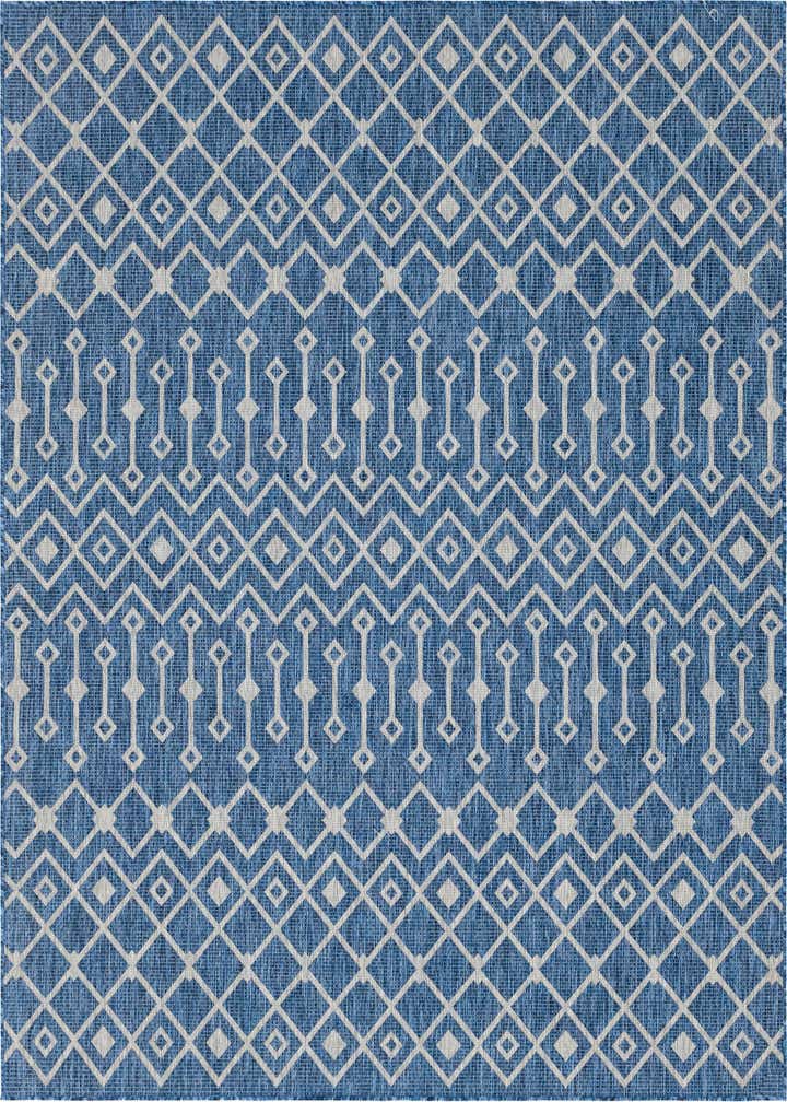 7' 10 x 10' Easy-Clean Trellis Indoor / Outdoor Rug