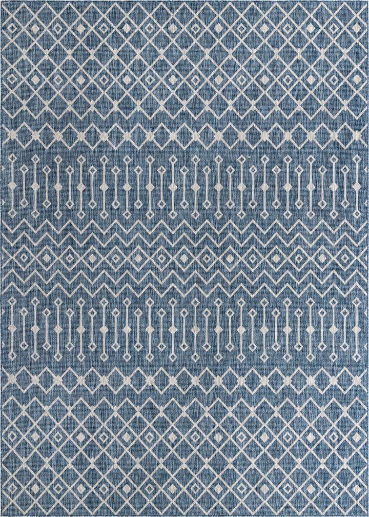 10' x 14' Easy-Clean Trellis Indoor / Outdoor Rug
