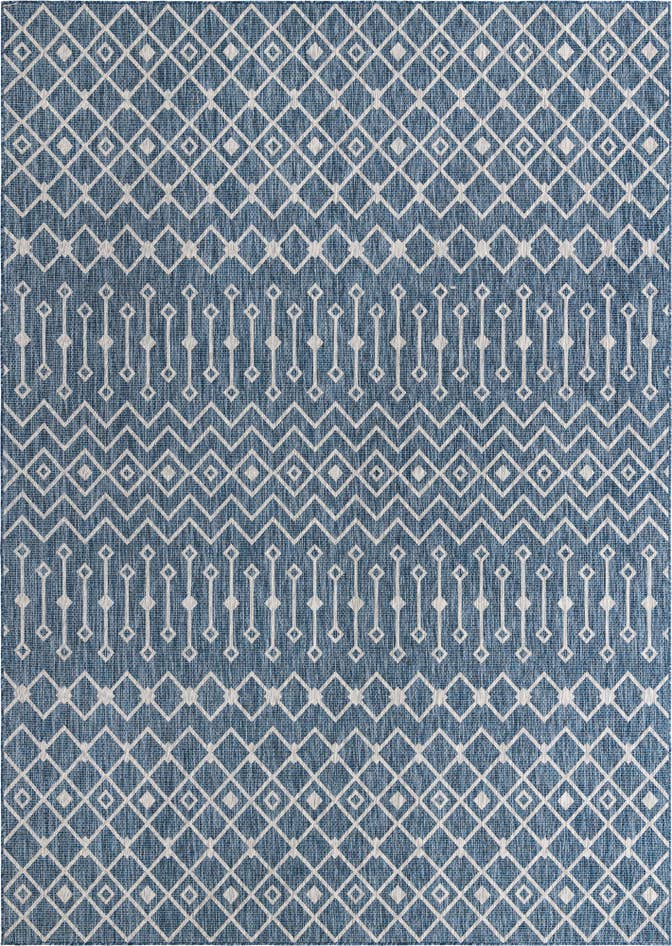 Detail image of 10' x 14' Easy-Clean Trellis Indoor / Outdoor Rug
