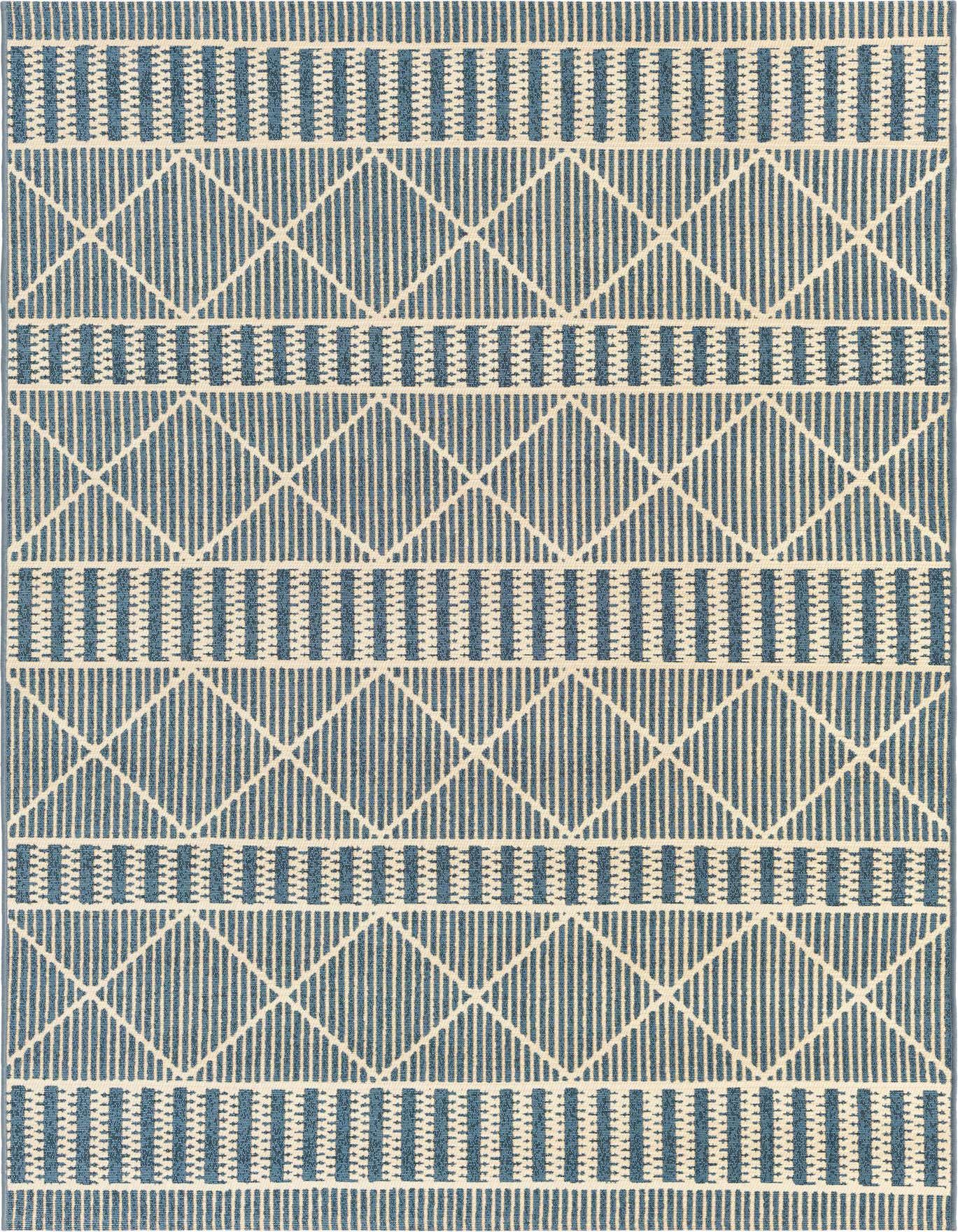 5' 3 x 8' Easy-Clean Trellis Indoor / Outdoor Rug