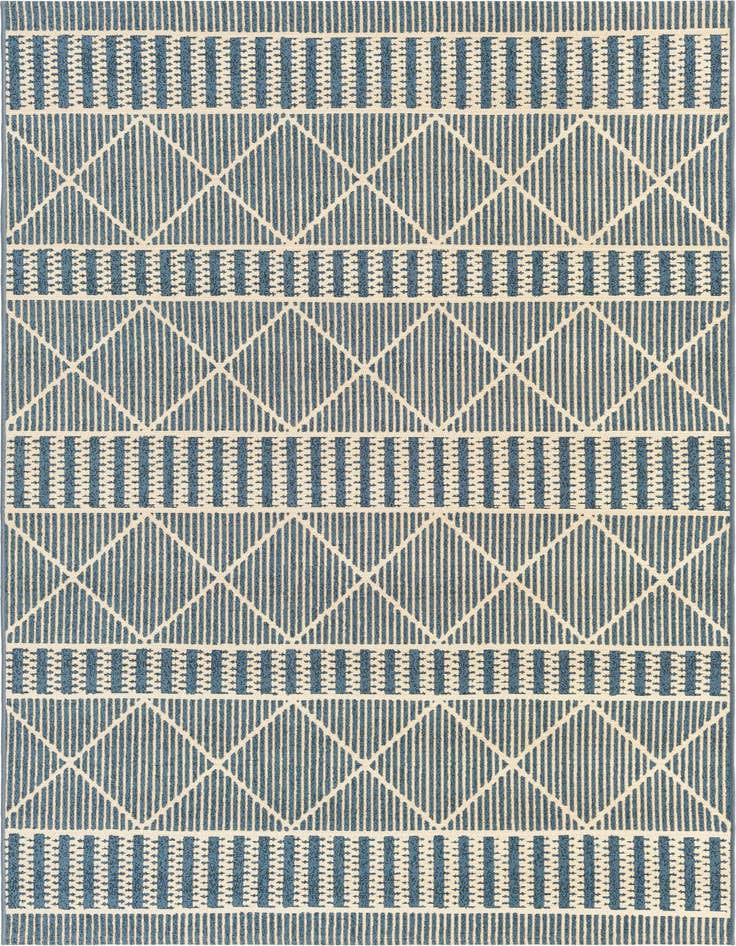 Detail image of 5' 3 x 8' Easy-Clean Trellis Indoor / Outdoor Rug