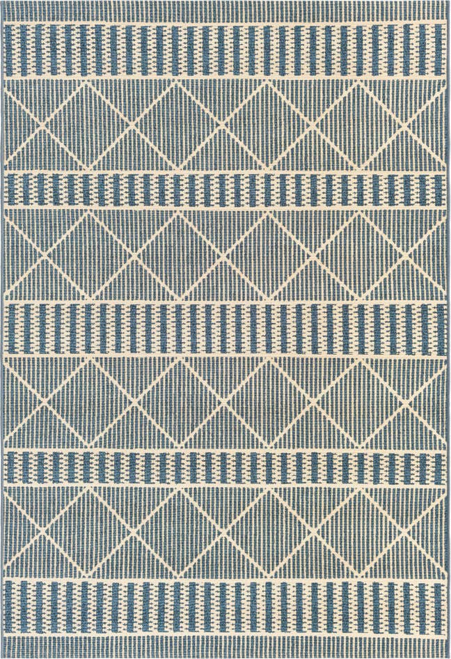 Detail image of 5' 3 x 8' Easy-Clean Trellis Indoor / Outdoor Rug