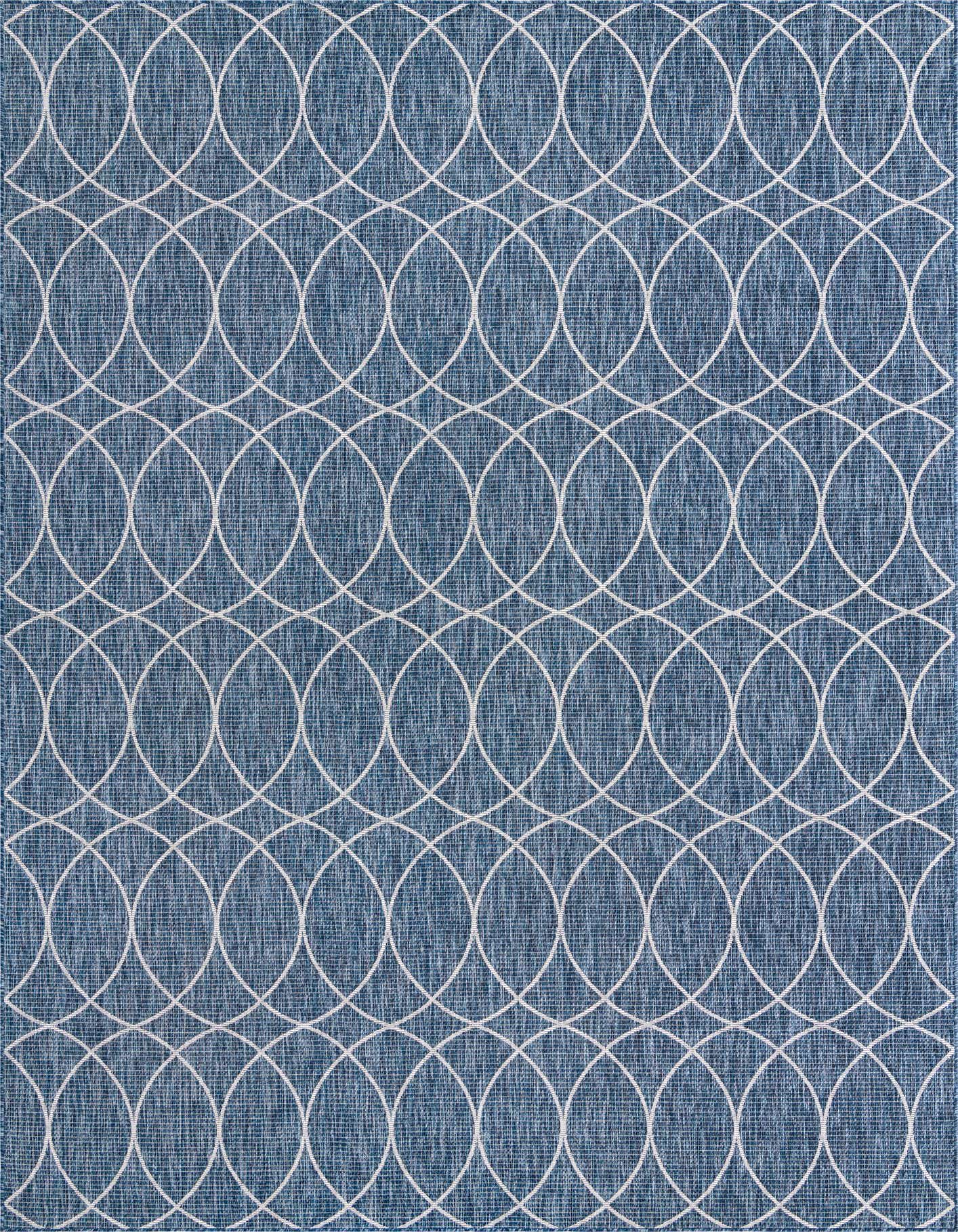 10' x 14' Easy-Clean Trellis Indoor / Outdoor Rug