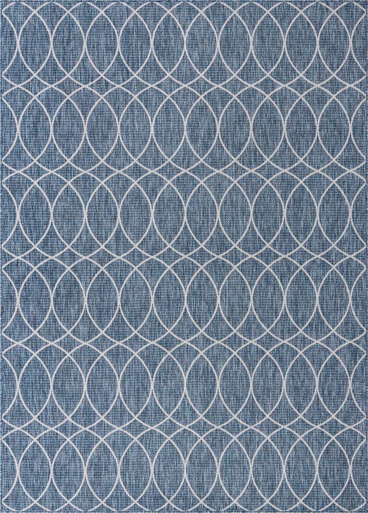 7' 10 x 11' Easy-Clean Trellis Indoor / Outdoor Rug