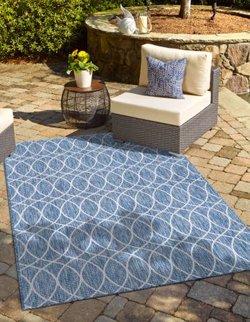 9' x 12' Trellis Indoor / Outdoor Rug